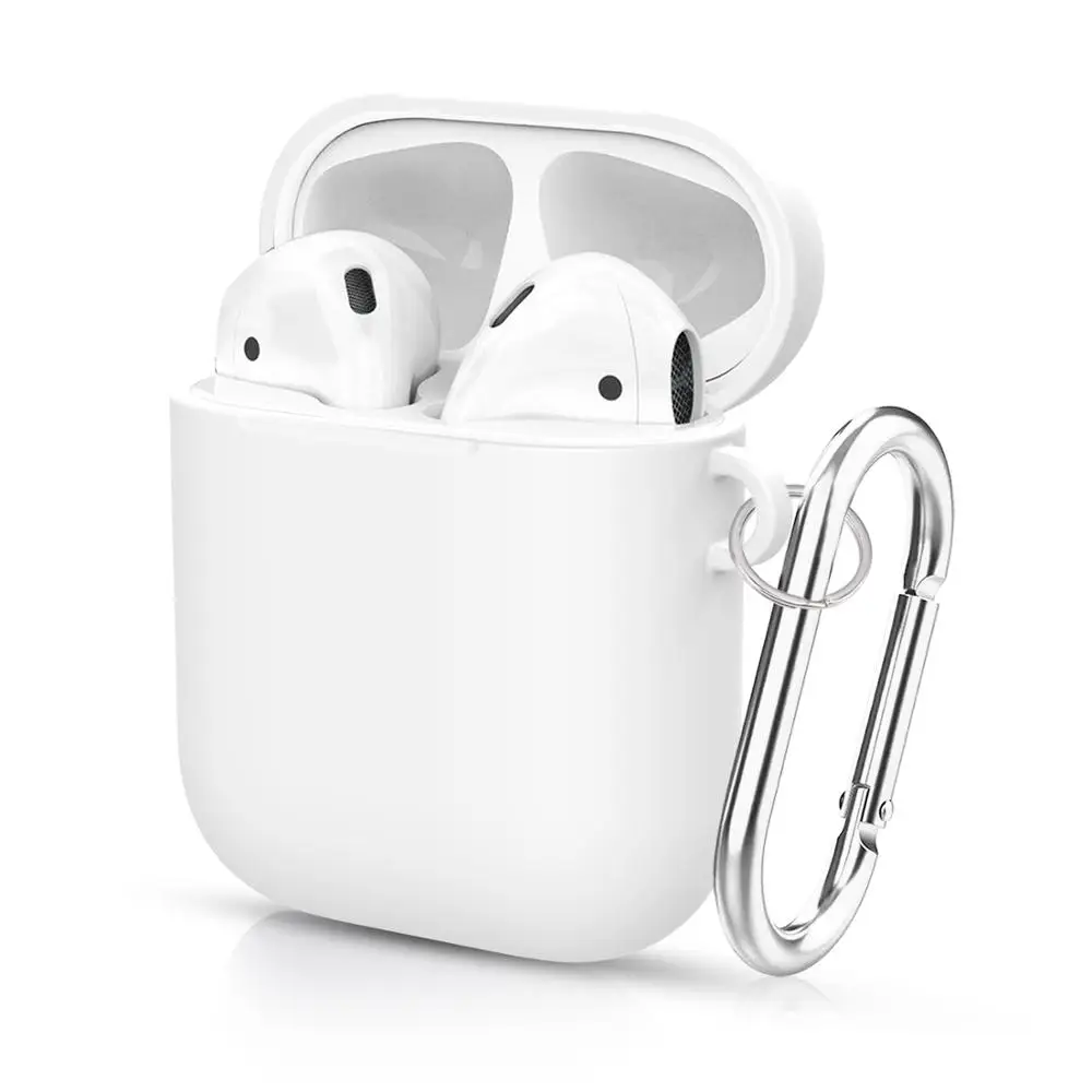 Чехол для беспроводных наушников Airpods мягкий белый чехол из ТПУ 1 2 Gen Airpods1 Airpods2 |