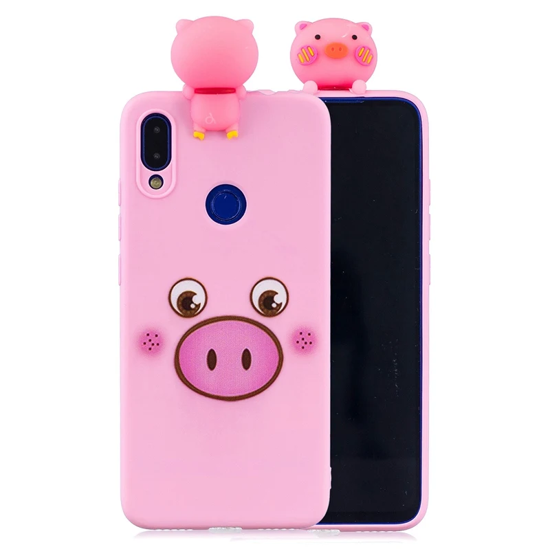 pink pig Чехол с объемными игрушками и единорогом для Xiaomi Redmi Note 7 8 K20 Pro, чехол для Xiaomi Redmi 7 7A 8 8A, чехол для Redmi Note 8 Pro - Цвет: pink pig