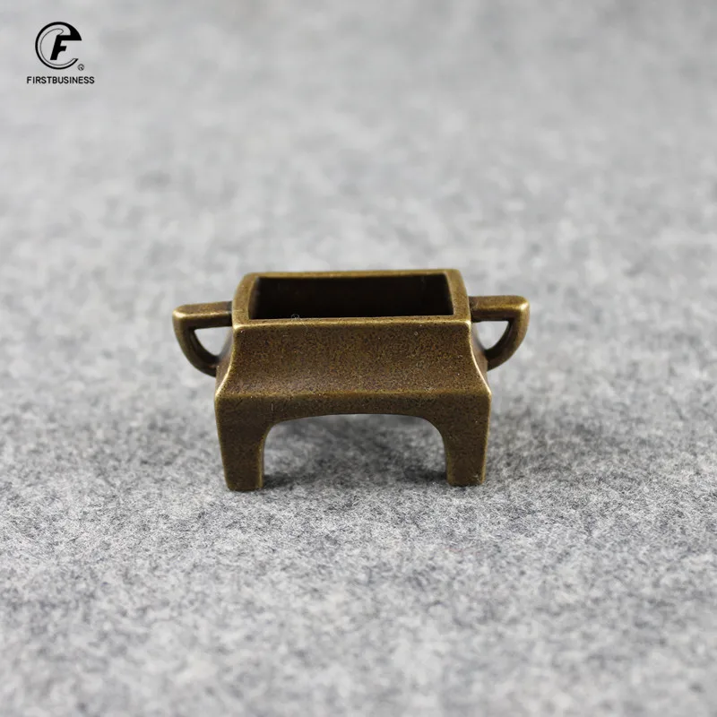 Винтажная латунная курильница подставка для благовоний из чистой меди с