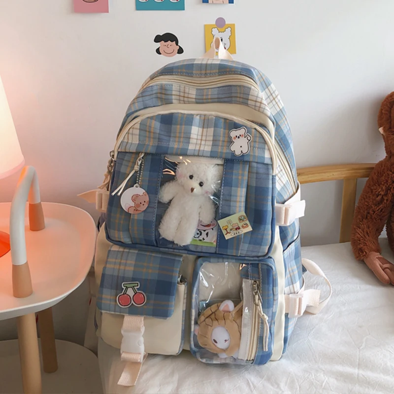 

Women's Backpacks for Teens Girls Nylon School Bags Casual Female Rucksack Large Capacity Bagpacks Korean Style Backpack Mochila