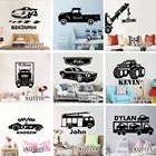 Виниловая наклейка на стену в виде спортивного автомобиля для мальчика, детской комнаты, горячая распродажа