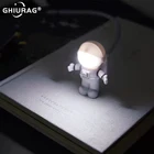 USB-ночник, светодиодный светильник в виде астронавта, настольная лампа, гибкий ночной светсветильник льник, 5 В, настольная лампа для чтения, пространство, мужские декоративные лампы для ноутбука