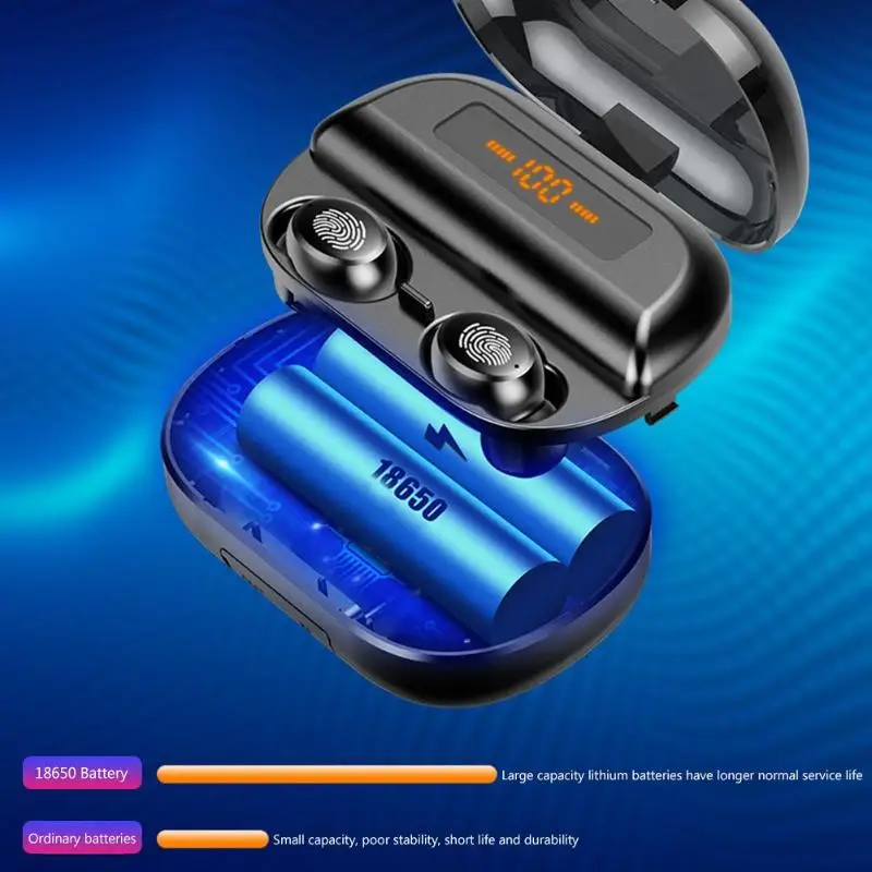 

Беспроводная Bluetooth-гарнитура для телефона, игровые наушники, наушники, спортивные стереонаушники TWS, громкая связь с зарядным устройством