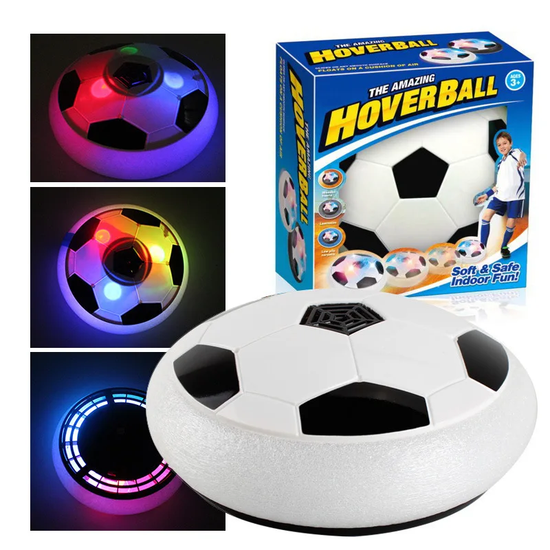 

Funny LED Light Flashing Ball Toys Air Power Soccer Balls Disc Gliding Multisurface Hovering Football Game Toy Kid Children Gift