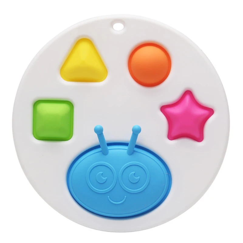 

Baby Simple Sensory Toys Silicone Fidget Toy Baby Teething Toy for Age 6 Months and Up