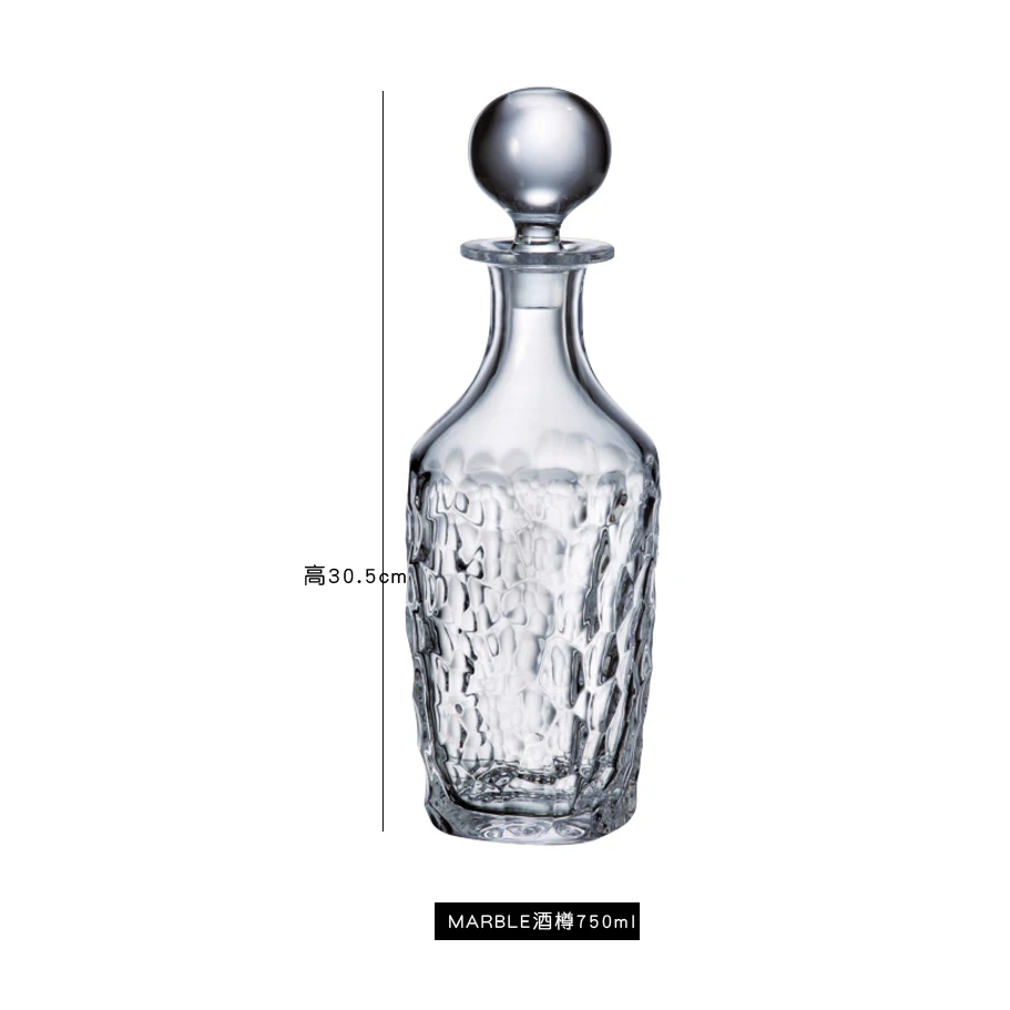 

Crystal Decanter Set With 6 Pcs Old Fashioned Glasses- Lead Free Crystal for Liquor Scotch Bourbon 0903-17