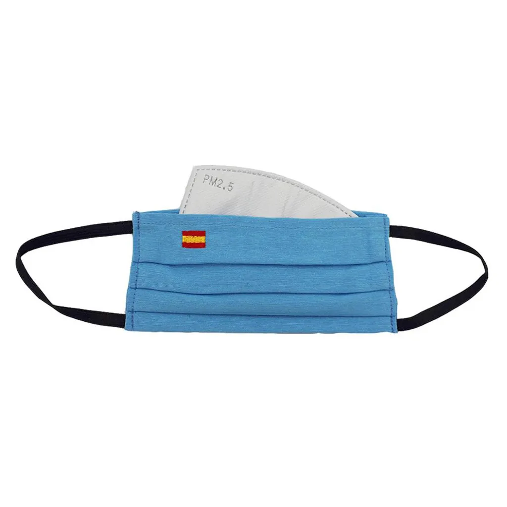 Маска Mascarilla Bandera España для взрослых пыленепроницаемая дышащая с 2 фильтрами женщин