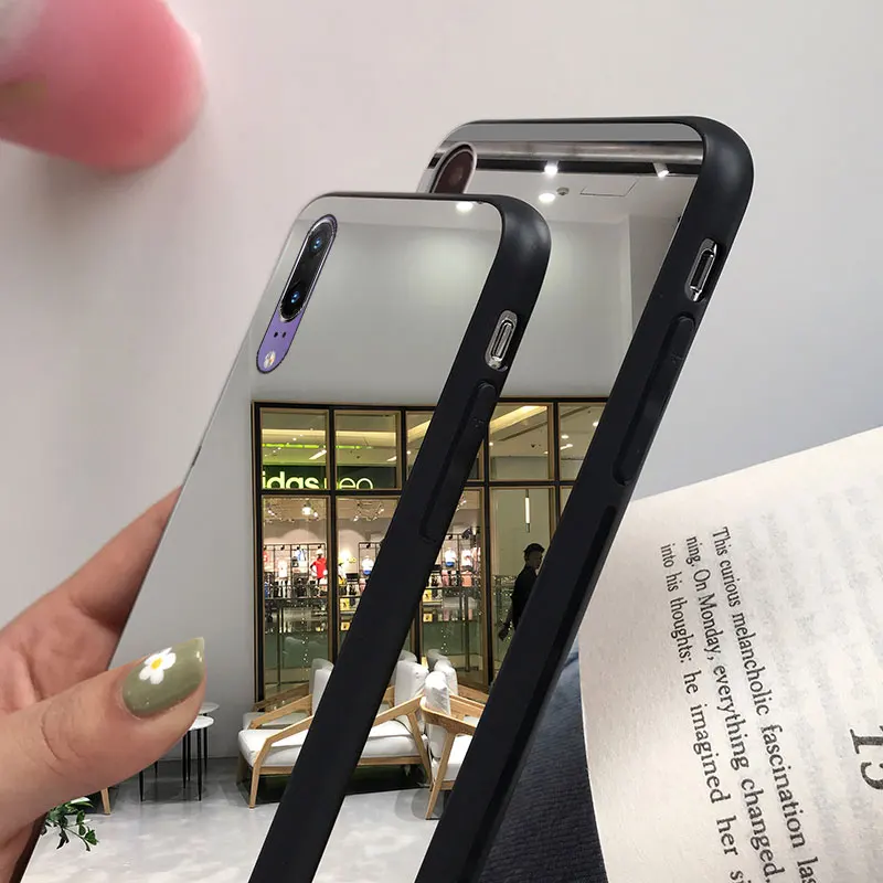 Чехол с зеркальной поверхностью для huawei P30 P20 Lite Nova 5i 5 Mate20 Pro Honor 20 10 9 Lite 10i 20i 8A 8C 8X Y5 Y6 P Smart задняя крышка корпуса