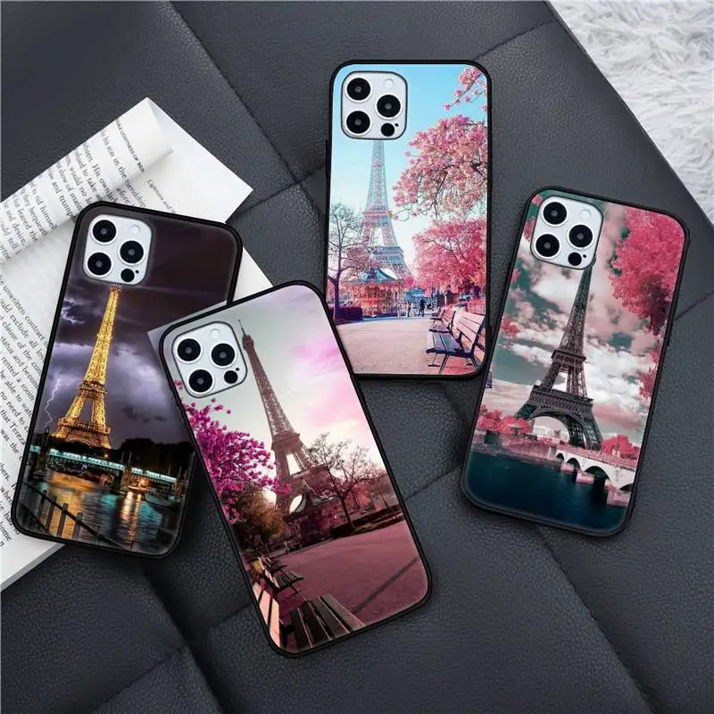 

France Paris the Eiffel Tower Phone Case for iPhone 11 12 13 pro XS MAX 8 7 6 6S Plus X 5S SE 2020 XR mini