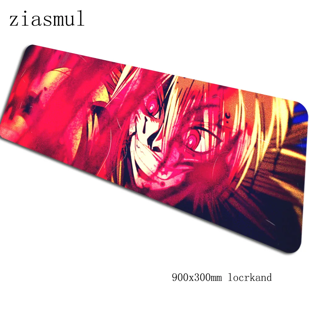 Hellsing padmouse 900x300x3 мм игровой коврик для мыши эстетический коврик для мыши геймер компьютерный стол профессиональный коврик notbook mousemate pc - Цвет: Size 900x300x3mm