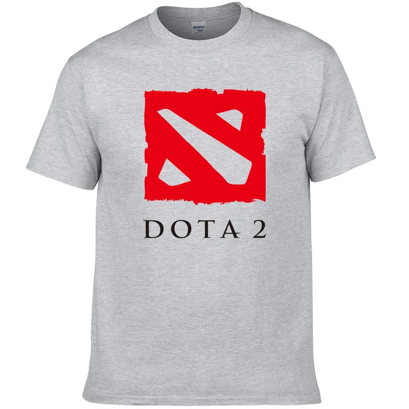 Футболка Defense of the ancients Мужская футболка DOTA 2 с мультипликационной игрой хлопковая