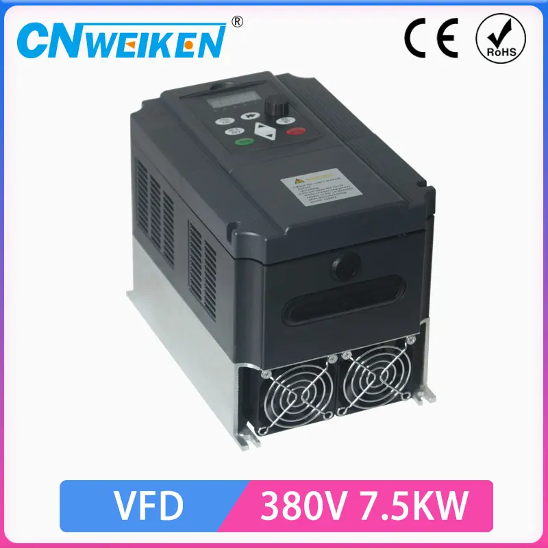 

VFD 2.2kw/4kw /5.5kw/7.5kw/11KW 380v three phase input 380v 3 phase output AC Frequency Inverter ac drives /frequency converter