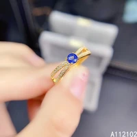kjjeaxcmy fine jewelry 925 sterling silver inlaid natural sapphire girl trendy exquisite popular chinese style ring support test