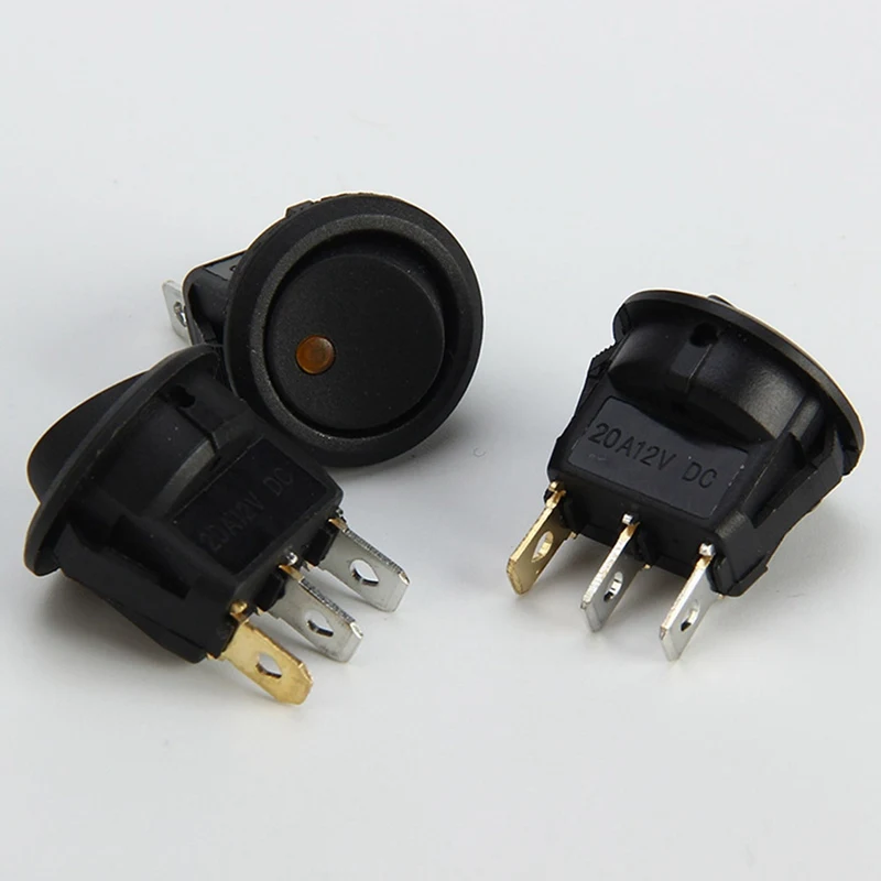 Новинка хит продаж 1 шт. автомобильный 12 В 3 Pin Круглый в горошек светодиодный