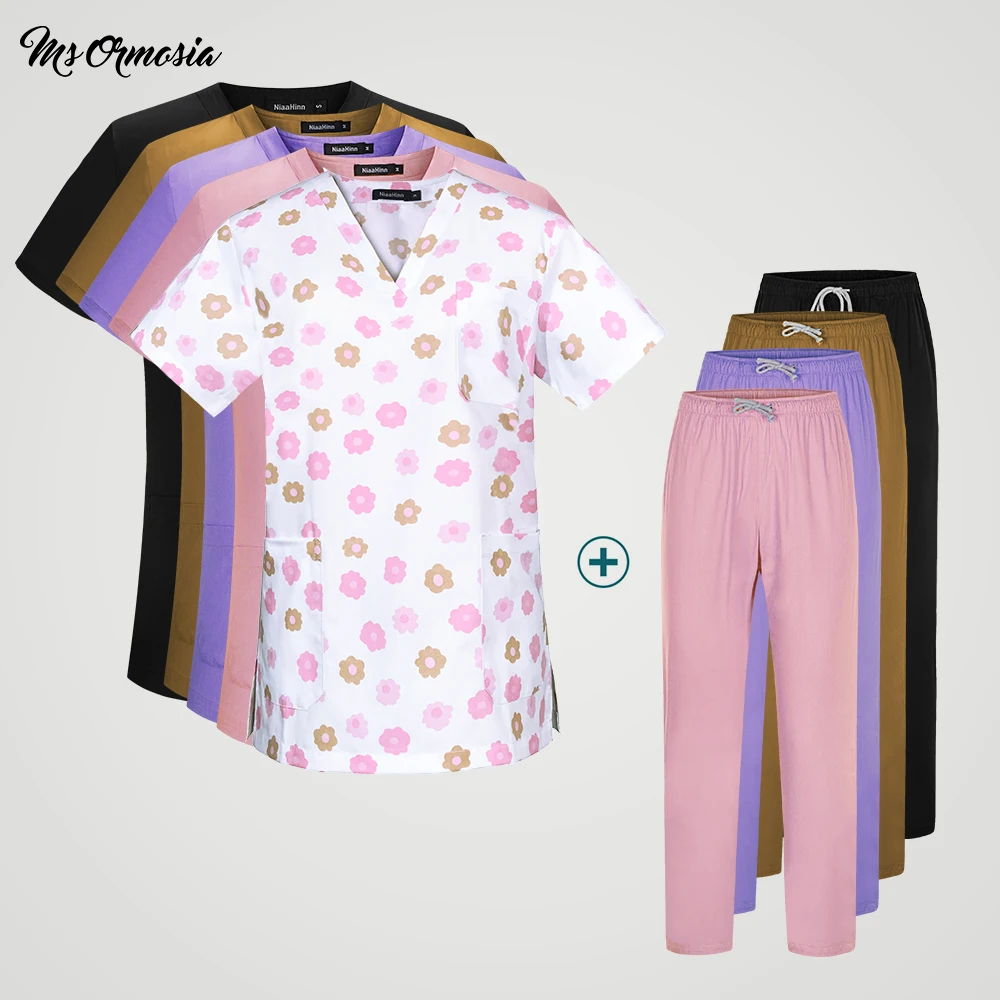 Новая Модная хлопковая дышащая униформа для кормящих женщин Рабочая форма