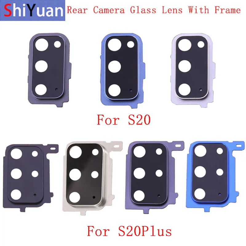 

Rear Back Camera Lens Glass with Metal Frame Holder For Samsung S20 S20 Plus S20 Ultra Replacement Repair Spare Parts