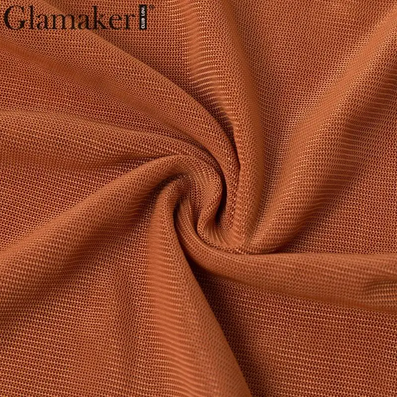 Glamaker, пышная блуза с длинным рукавом, Женская Сексуальная плиссированная блузка для ночного клуба, Женский шикарный сетчатый топ, уличная модная винтажная блуза с квадратным вырезом