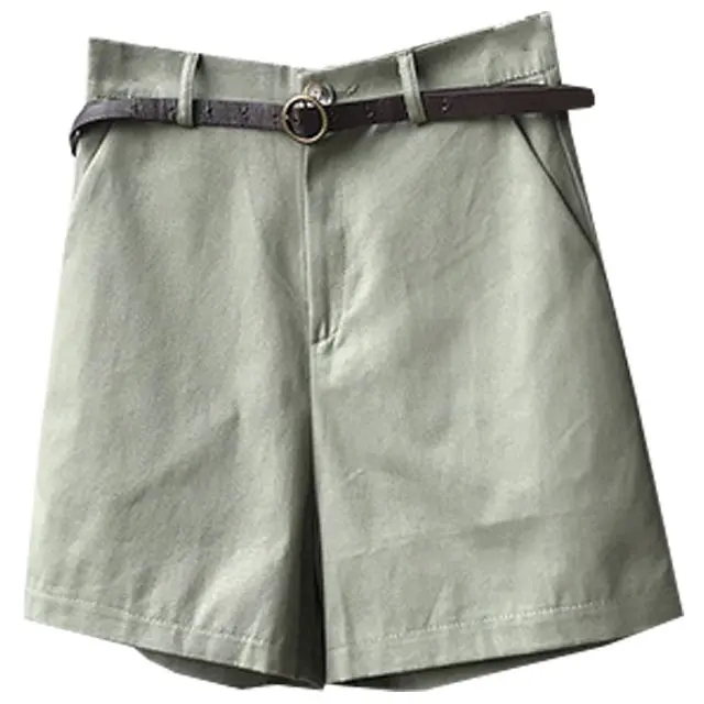 

CMAZ Summer Women Short 2021 Fashion Elastic Waist Pockets Short Pants Harajuku High Waist Casual Shorts Female Bottoms 8009#