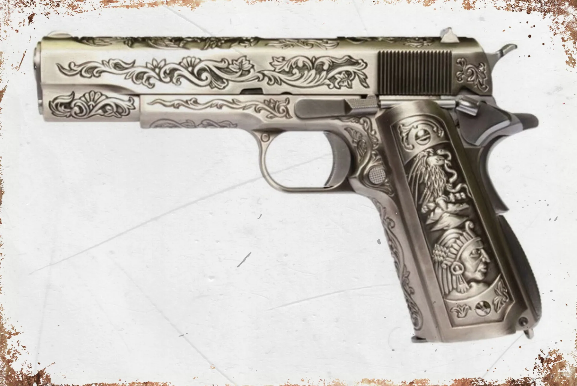 

Dan Pistol Gun Tin Sign Metal Sign Metal Decor Wall Decor