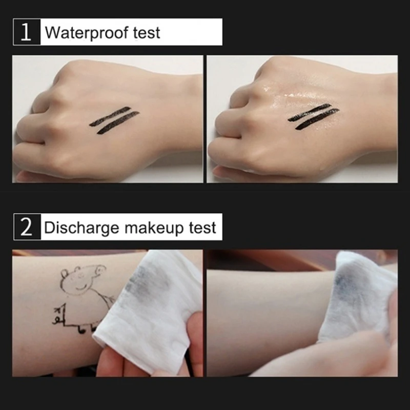 Подводка для глаз макияжа водостойкий Стойкий черный карандаш коричневая жидкая