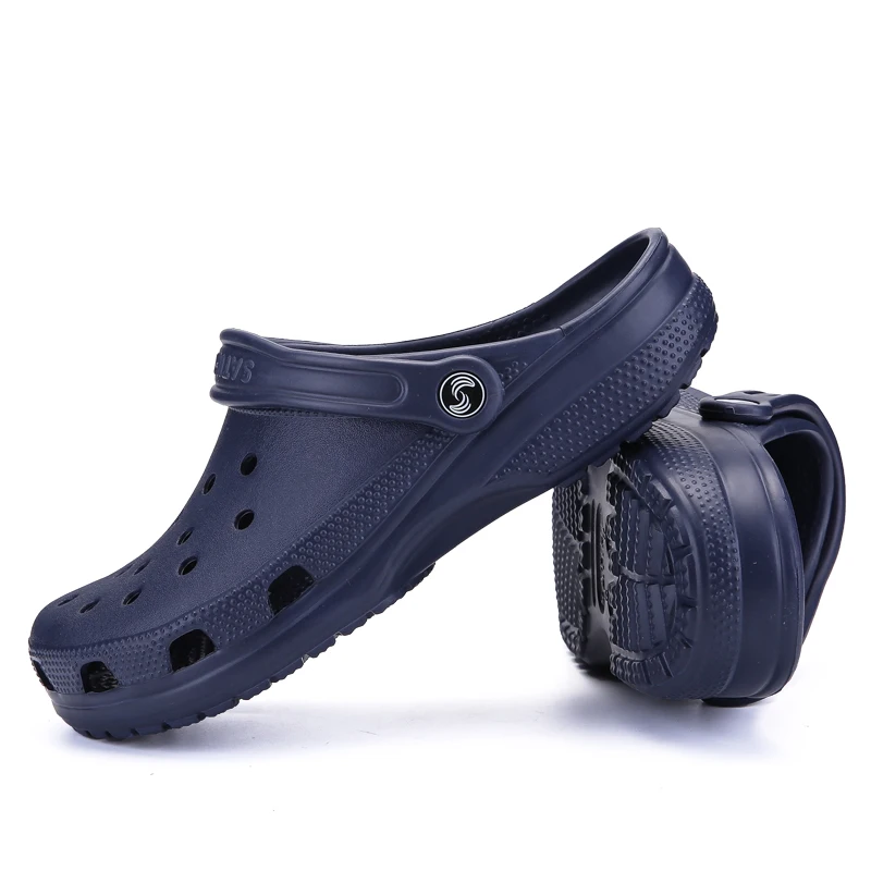Mazefeng/брендовые Большие размеры 39-46; Croc; мужские повседневные сандалии черного цвета для сада; Лидер продаж; мужские сандалии на ремешке; летние шлепанцы; пляжная обувь для плавания