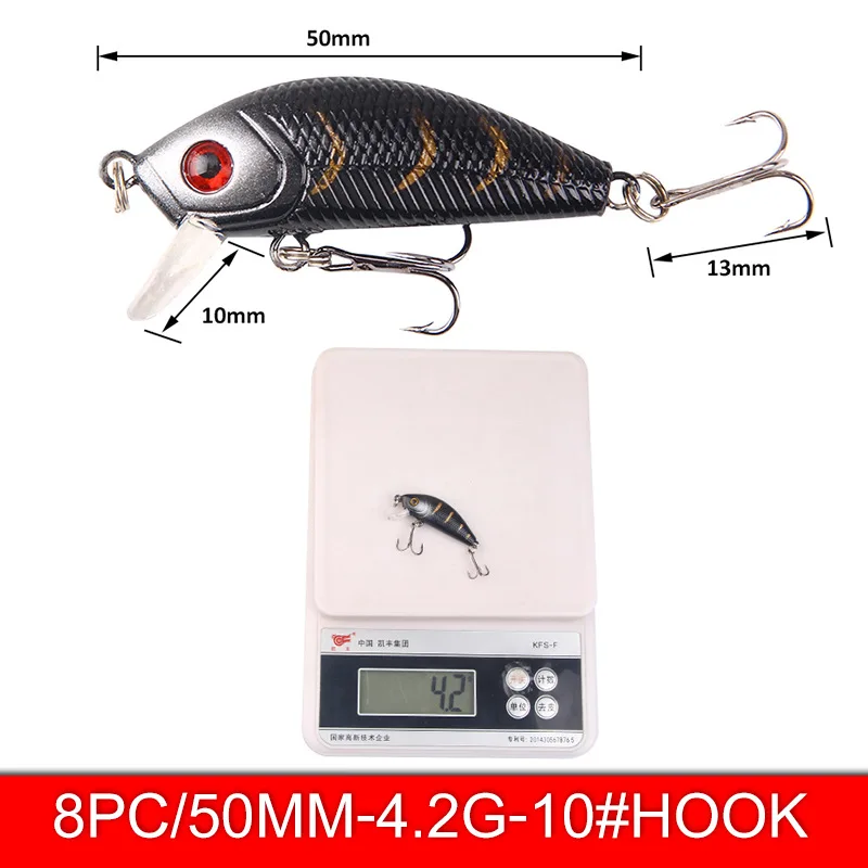 

Catch.u Fishing Lure Set 29 Piece/set Combination Minnow Popper Crank Fishing Lures Hard Bait Artificial Baits Fishing Tools