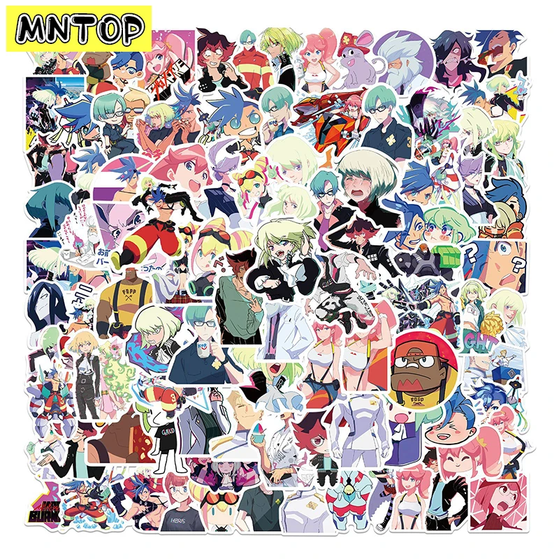 10/30/50Pcs/set Cartoon PROMARE Anime Graffiti Mixed Stickers For Diy Case Guitar Luggage Laptop Skateboard Helmet Phone Kid