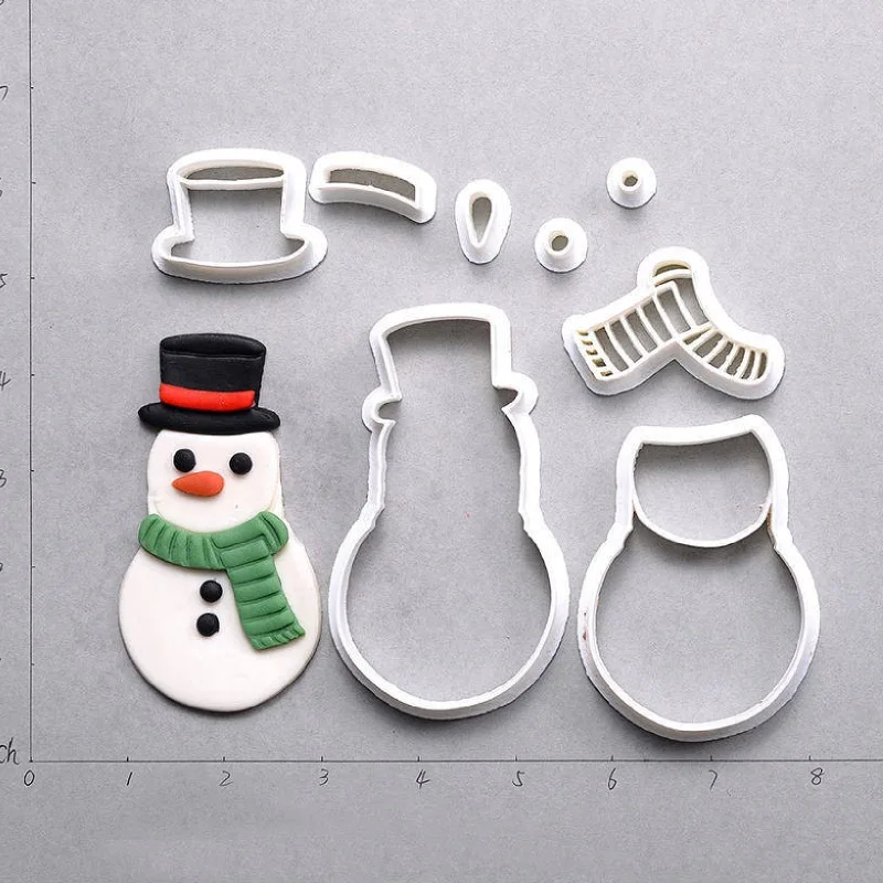 Пряничный домик человек олень Счастливого Рождества снеговик 3D Печатный помадка