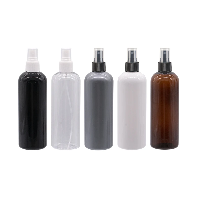 

300 мл x 12 пустые пластиковые бутылки с Распылителем Белый прозрачный черный распылитель тумана для парфюмерной жидкости Medecine косметические ...