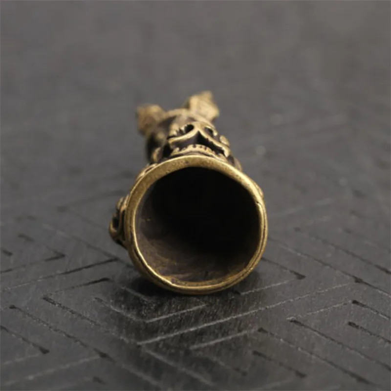 Ручной работы три льва медный брелок креативный животный кулон старинные