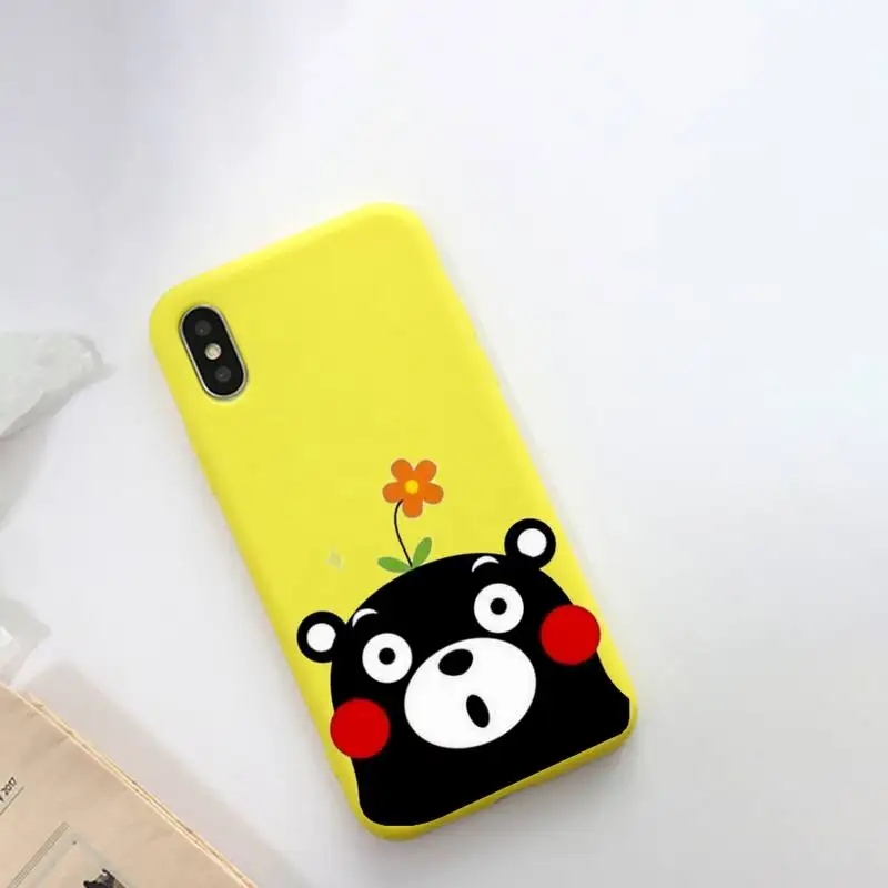 

Kumamoto Bear Cartoon Phone Cases For IPhone 12 Pro Max 6 6s 7 8 Plus XS XR 12mini Se 2020 Iphone 11 Pro Max Candy Case