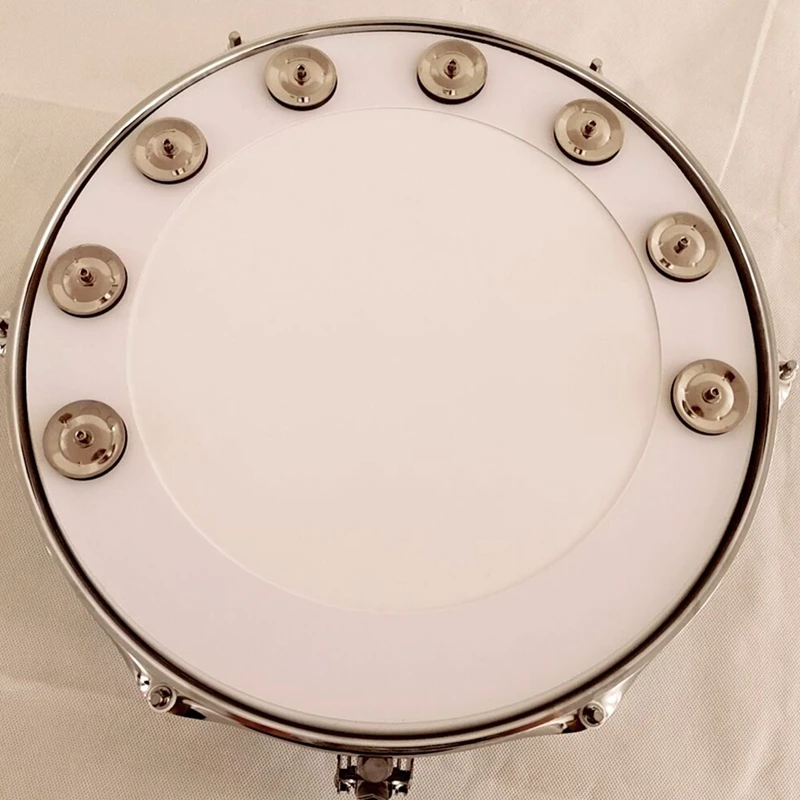 Популярный 14 дюймовый ударный обруч ТАМБУРИН с джинсой для барабанов со змеиным