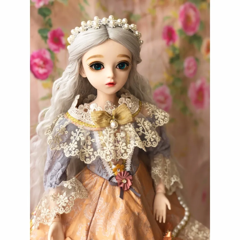 60 см BJD девушка куклы с платьем парики обувь макияж большие глаза ручной работы красивые игрушки 1/3 силиконовая кукла шарнир Кукла реборн девушки