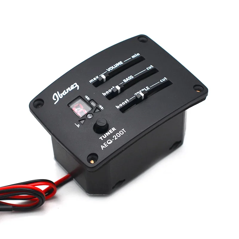 2 диапазона эквалайзера усилитель пиезо сигнала черный для аксессуаров