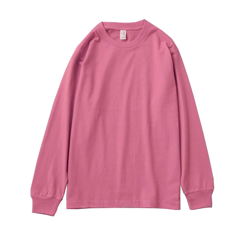 

TOIVOTUKSIA Women Long Sleeve T-Shirt Casual Female Blank Cotton Tee