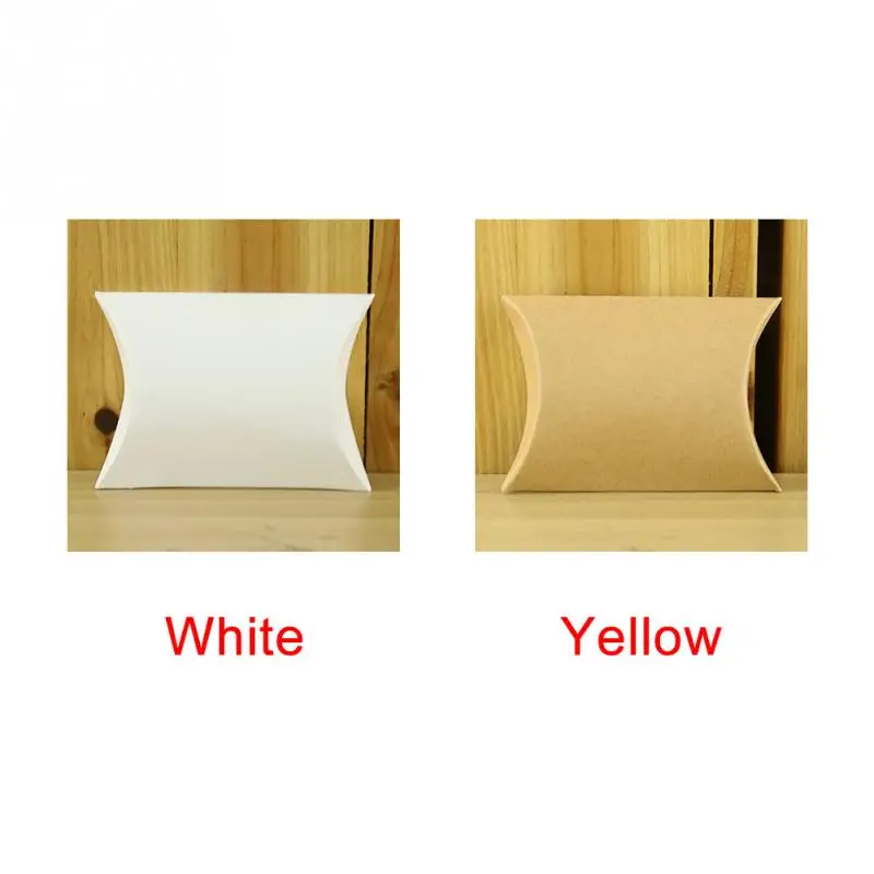 50 шт. картонная подарочная коробка для конфет подушка в форме украшение детское