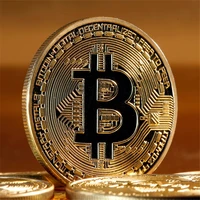 bitcoin art collection gold plated physical bitcoins bitcoin btc with case gift physical metal antique imitation silver coins