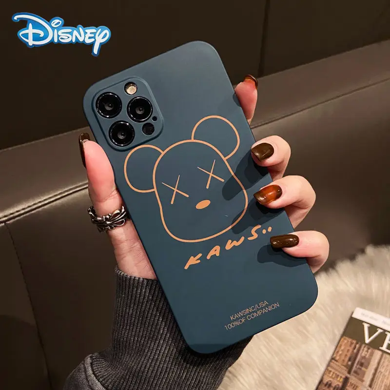 

Disney Cartoon Phone Case for iPhone 13 13Pro 12 12Pro 11 Pro X XS Max XR 7 8 Plus Cute Liquid Silicone Protective Covers Shell