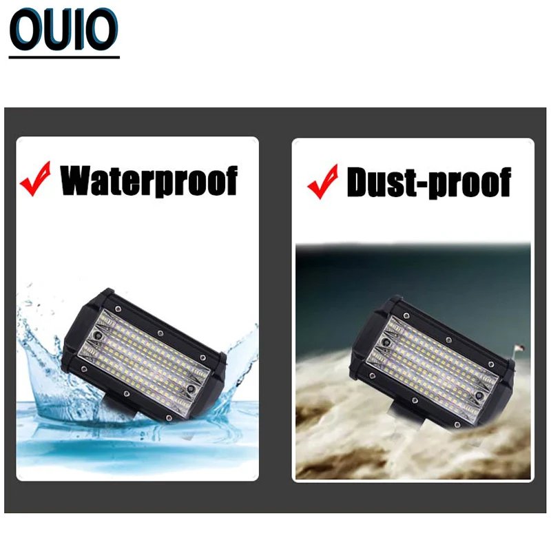 135 Вт 5 дюймов внедорожный Автомобильный светодиодный рабочий светильник бар 12V 24V