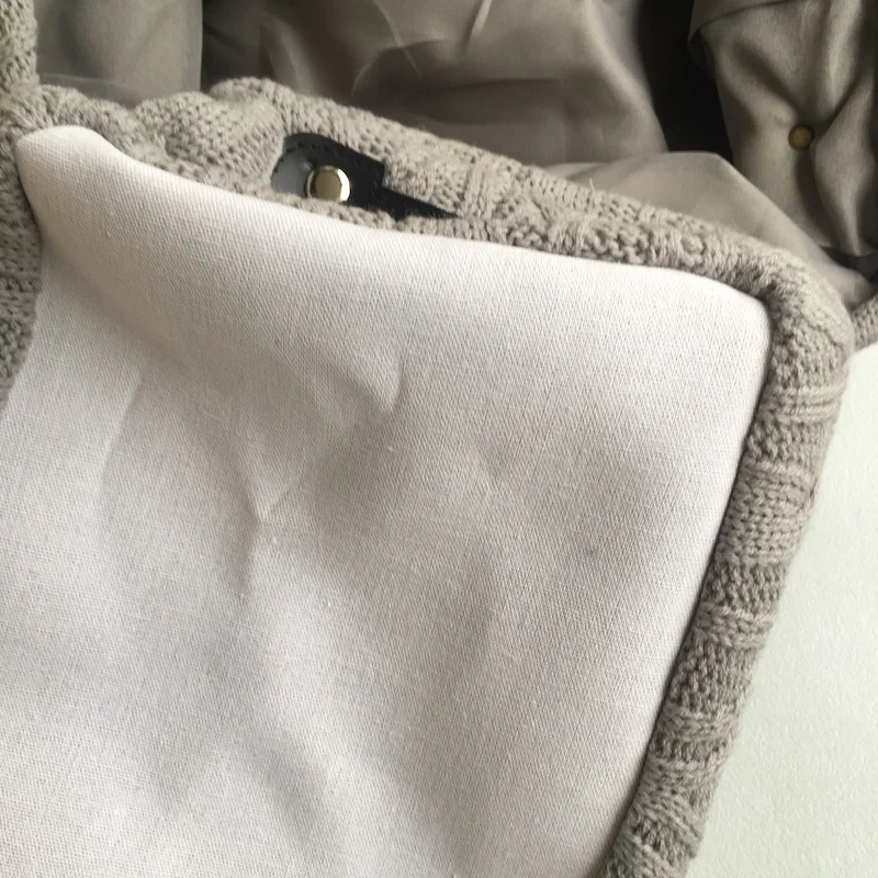 Корзина для белья и полотенец DUNXDECO серая вязаная коробка держатель игрушек