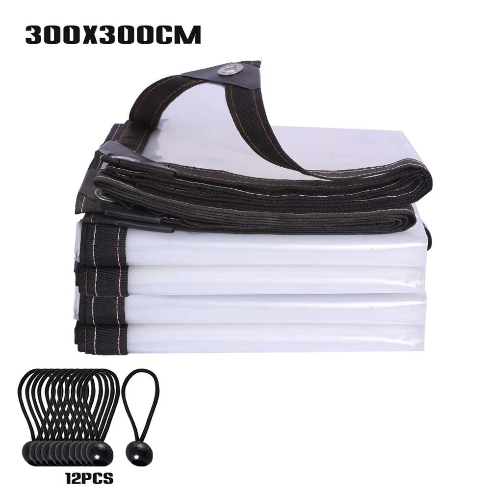 

Windproof Waterproof Reinforced Edges Plant Protector Greenhouse For Garden Thick Heavy Duty Clear Poly Tarp Nursery Tarpaulin