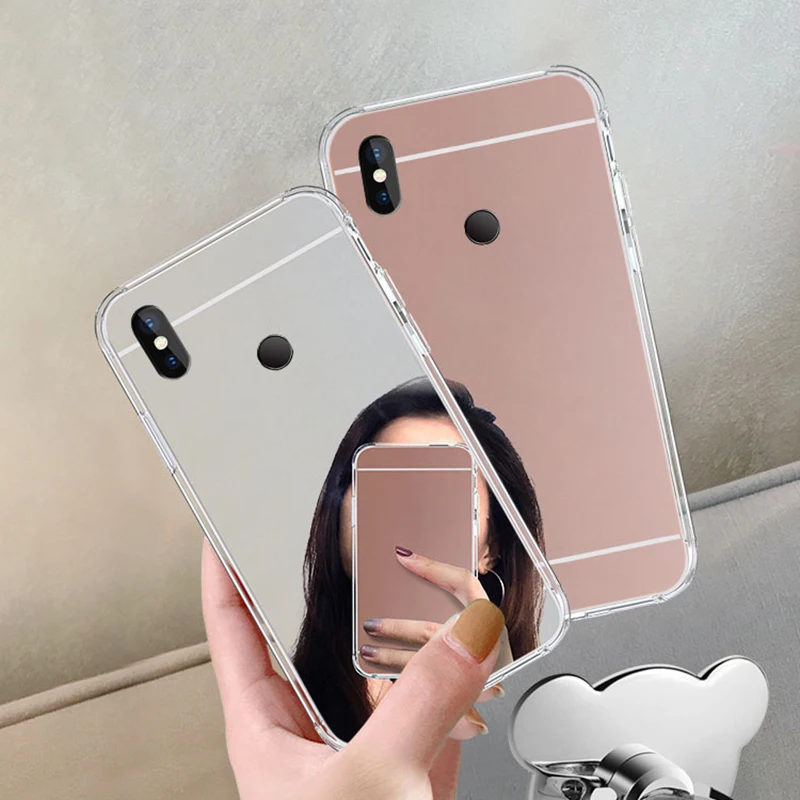 Honor 8A 8C 8XFor huawei Y6 Y7 2019 Prime Pro модная одежда для девочек зеркало макияжа Чехол Мягкий