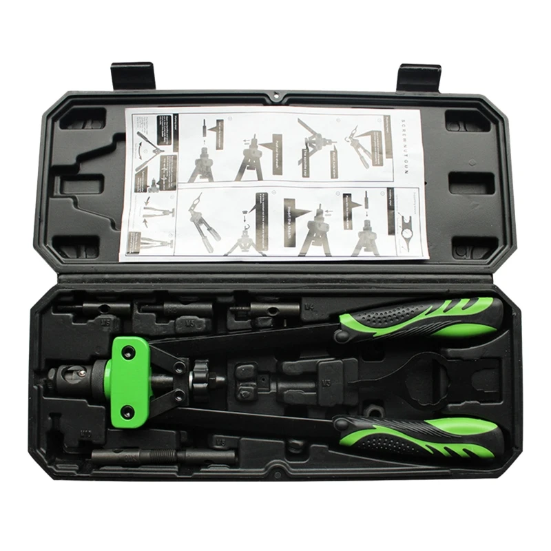 

M3 M4 M5 M6 M8 Nut Manual Pulling Riveter Cordless Riveting Machine Plier Heavy Hand Threaded Blind Rivnut Tool