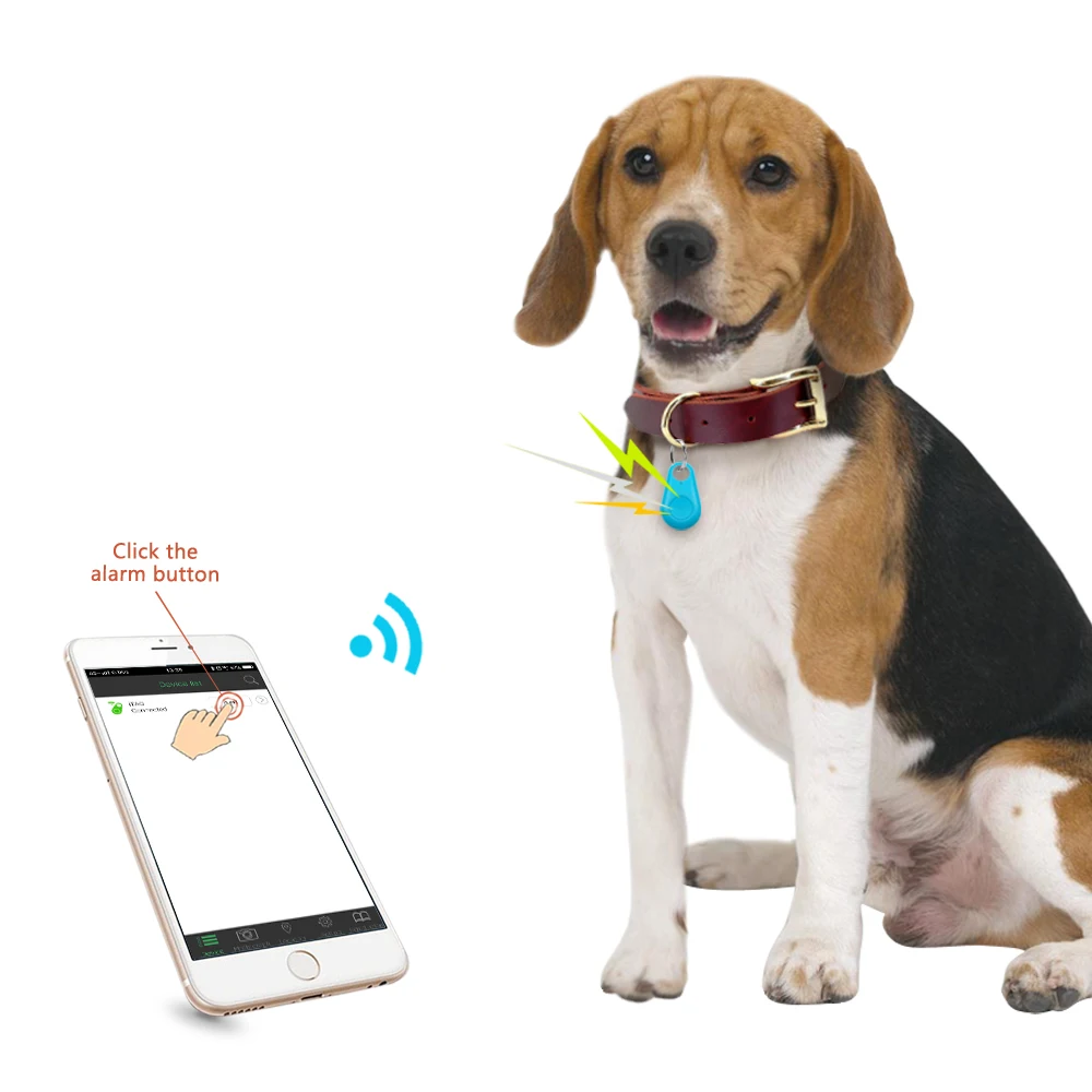 

Bluetooth Anti-Loss Device Pet Tracker For Dogs, Cats Anti-Loss Positioning Cell Phone Display Finder Wallet, Key Anti-Loss