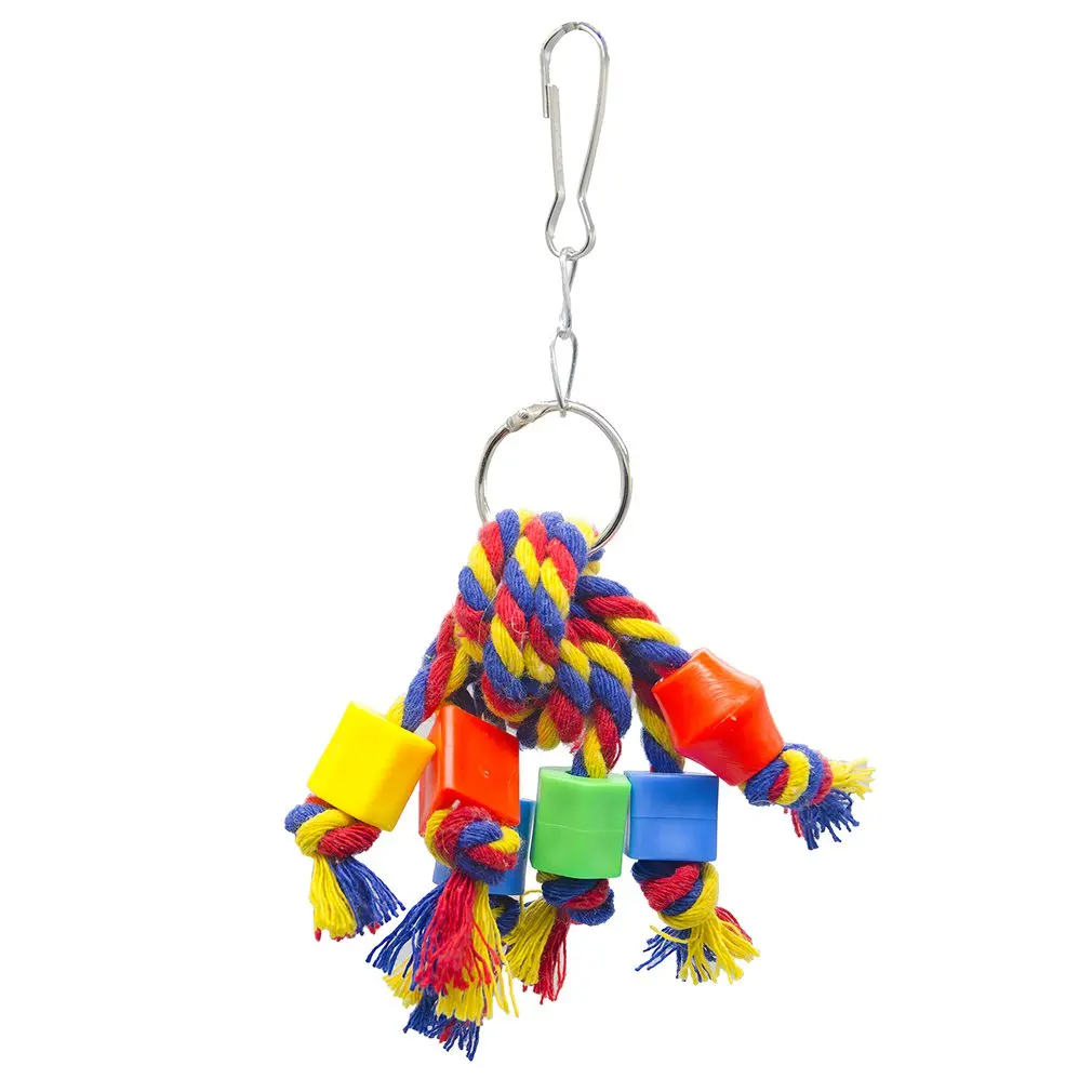 Игрушка-жевательная птица, забавная хлопковая веревка, игрушка-попугай, устойчивая к укусам игрушка для разрыва птиц, тренировочная игрушк...