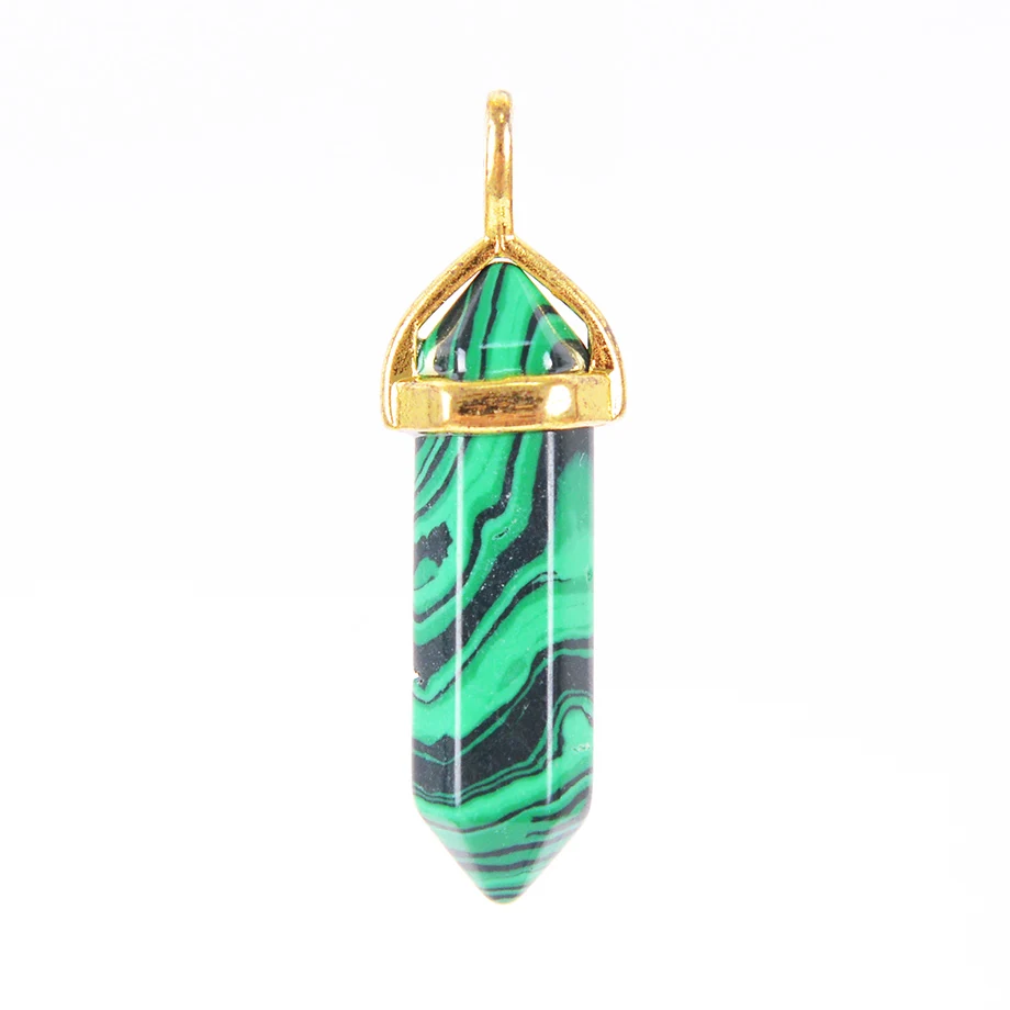 Пуля Форма натуральный камень кулон настоящий фиолетовый с украшением в виде