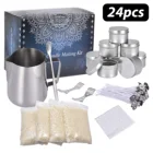 Высококачественный Набор для изготовления свечей из соевого бобов, фитили, наклейки для начинающих