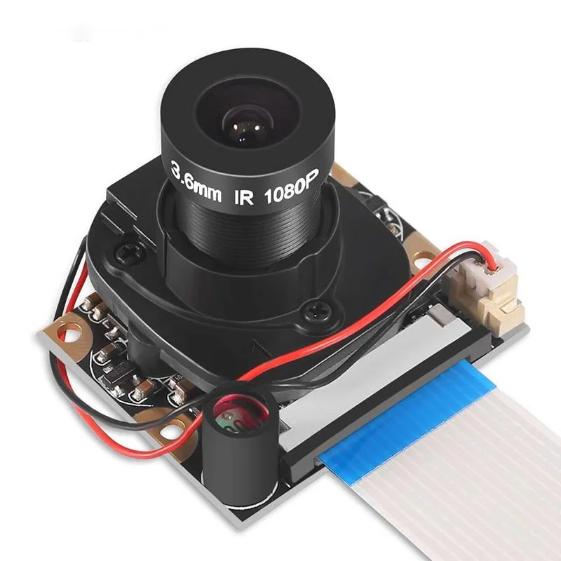 Модуль камеры для Raspberry Pi с автоматической ИК-камерой ночного видения 5 Мп 1080p HD веб-камера для Raspberry Pi 4B Model 3 B +