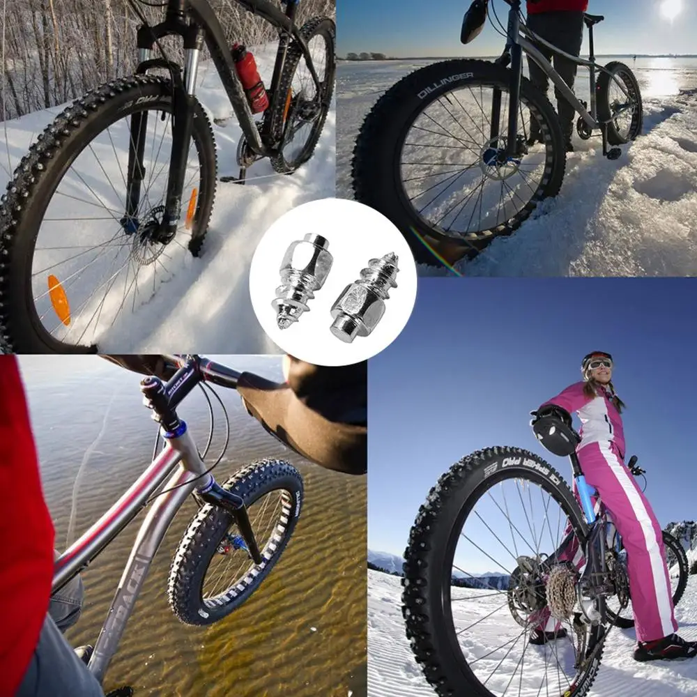

Winter 9mm Carbide Screw Tungsten Tire Studs Snow Spikes Anti-Slip Anti-ice for Bikes Motorcycles with Installation Tool