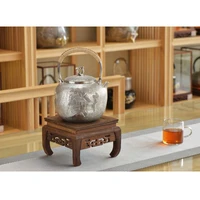 silver pot 999 sterling silver handmade tea set japanese retro teapot kettle home tea ceremony kungfu tea set 800ml